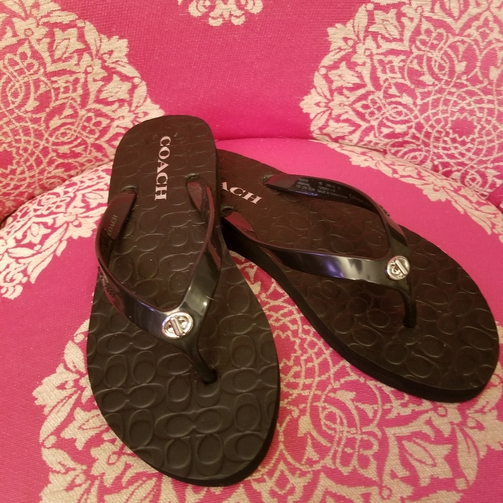 Coach flip flops